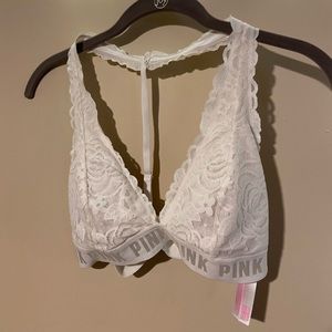 3/$15 ⭐️ PINK White Lace Bralette ⭐️